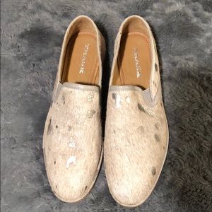 Trask Gray & Silver Loafers 8.0